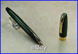 Restored Sheaffer Excellent Green Pen For Men III (PFM III) Fine to Medium Point