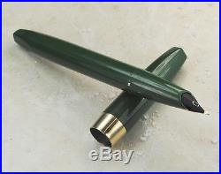 Restored Sheaffer Excellent Green Pen For Men III (PFM III) Fine to Medium Point