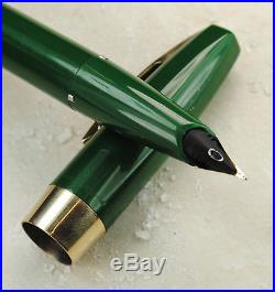 Restored Sheaffer Excellent Green Pen For Men III (PFM III) Fine to Medium Point