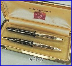 Restored Sheaffer RARE NEAR MINT Early Ladies' Crest Fine Point Pen and Pencil