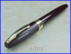 Restored Sheaffer VERY GOOD Burgundy Pen For Men III (PFM III), Fine Point