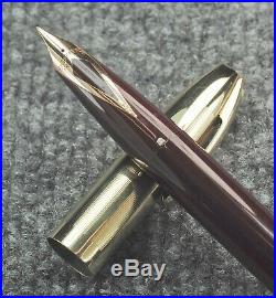 Restored Sheaffer VG Condition Burgundy Snorkel Pen For Men (PFM) V Fine Point
