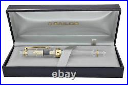 Sailor 1911 Large Clear Transparent GT 21K Gold Extra Fine Point Fountain Pen