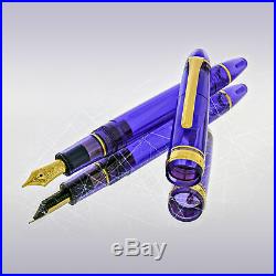 Sailor 1911 Large Fountain Pen in Royal Amethyst 21kt Fine Point Limited ed