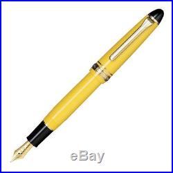 Sailor 1911 Standard Yellow GT 14K Gold Extra Fine Point Fountain Pen New In Box
