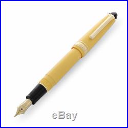 Sailor 1911 Standard Yellow with Gold Trim 14K Fine Point Fountain Pen NEW