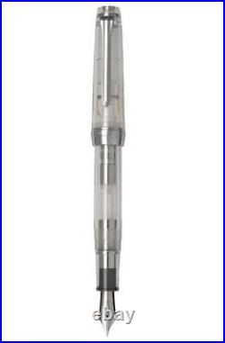 Sailor Fountain Pen Professional Gear Slim Silver Demonstrator Model Fine Point