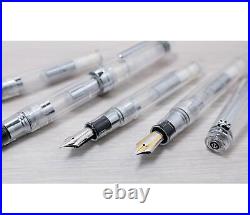 Sailor Fountain Pen Professional Gear Slim Silver Demonstrator Model Fine Point