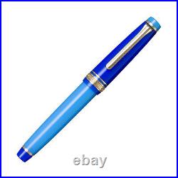 Sailor Pro Gear Slim Fountain Pen in Blue Quasar 14kt Gold Medium Fine Point