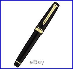 Sailor Professional Gear Gold 24k Fountain Pen, Black, 11-2036-220 Fine Point