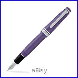 Sailor Professional Gear Metallic Purple ST Medium Fine Point Fountain Pen NEW