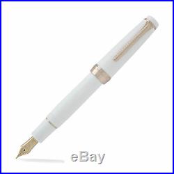 Sailor Professional White with Rose Gold Trim 21K Medium Fine Point Fountain Pen