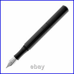 Schon DSGN Pocket Six Fountain Pen in Black Aluminum Extra Fine Point NEW