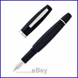 Scribo Feel Fountain Pen in Blue Black 14kt Gold Flexible Extra Fine Point NEW