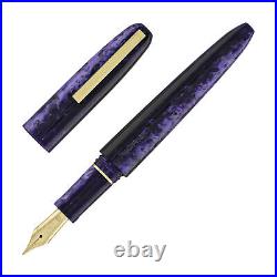 Scribo Piuma Fountain Pen in Ametista 14K Flexible Gold Nib Fine Point NEW