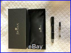 Sensa Meridian Crystal Black Fountain Pen Fine Point New in Box Product