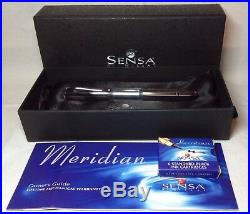 Sensa Meridian Crystal Silver Fountain Pen Fine Point New in Box Product
