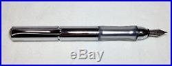 Sensa Meridian Crystal Silver Fountain Pen Fine Point New in Box Product