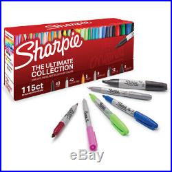Sharpie Original Ultra Fine Point Tip Pen Markers 115/Pk Assorted Colors