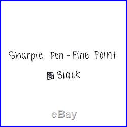 Sharpie Pen Stainless Steel Fine Point Black Ink Refillable Acid Free Soft Grip