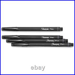 Sharpie Pens, Felt Tip Pens, Fine Point (0.4mm), Black, 4 Count FREE SHIPPING