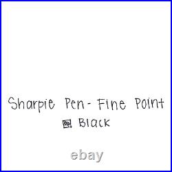 Sharpie Pens, Felt Tip Pens, Fine Point (0.4mm), Black, 4 Count FREE SHIPPING