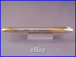 Sheaffer Gold Snorkel Fountain Pen-fine point-restored