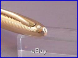 Sheaffer Gold Snorkel Fountain Pen-fine point-restored