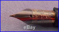 Sheaffer Gray Snorkel fountain pen-working- chrome cap-F3 fine point