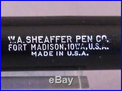 Sheaffer Vintage Black Lever Fill Oversized Balance Fountain Pen-fine point