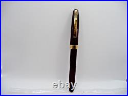 Sheaffer Vintage Burgandy TOUCHDOWN FILL Fountain Pen working-fine point-uninked