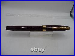 Sheaffer Vintage Burgandy TOUCHDOWN FILL Fountain Pen working-fine point-uninked