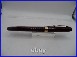 Sheaffer Vintage Burgandy TOUCHDOWN FILL Fountain Pen working-fine point-uninked