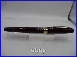 Sheaffer Vintage Burgandy TOUCHDOWN FILL Fountain Pen working-fine point-uninked