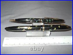 Sheaffer Vintage Ebonized Pearl Pen and Pencil Set in box-fine point