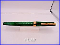 Sheaffer Vintage Green TOUCHDOWN FILL Fountain Pen working-fine point-uninked