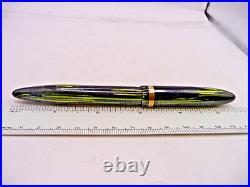 Sheaffer Vintage White Dot Balance Fountain Pen -green stripe- fine point