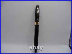 Sheaffer Vintage White Dot Black Lever Fill Fountain Pen-l4k nib-fine point