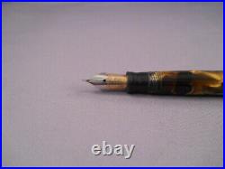 Sheaffer Vintage White Dot Black and Pearl Vest Pocket Fountain Pen-fine point