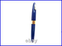 Sheaffer Vintage White Dot Blue Plunger Fill Fountain Pen-working-fine point