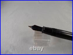 Sheaffer Vintage White Dot Flat Top Black Fountain Pen-fine point-Senior