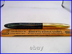 Sheaffer Vintage White Dot Gold Cap Lever Fill Fountain Pen-working-fine point
