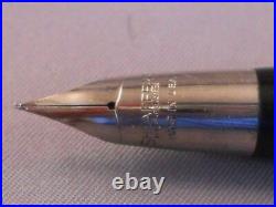 Sheaffer Vintage White Dot Gray Snorkel fountain pen-working -F-4 fine point