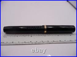 Sheaffer White Dot Black Senior Flat Top Fountain Pen-l4k extra fine point