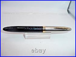 Sheaffer White Dot Vintage Fountain Pen-fine point-Brushed Chrome Cap