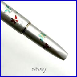 Showa Retro Platinum Fountain Pen Fine Point 14K Butterfly 60S