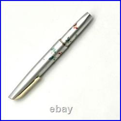 Showa Retro Platinum Fountain Pen Fine Point 14K Butterfly 60S