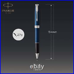 Sonnet Rollerball Pen, Blue Lacquer with Palladium Trim, Fine Point Black Ink
