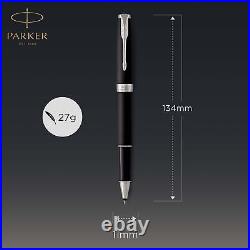 Sonnet Rollerball Pen, Matte Black Lacquer with Palladium Trim, Fine Point Bl