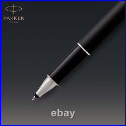 Sonnet Rollerball Pen, Matte Black Lacquer with Palladium Trim, Fine Point Bl